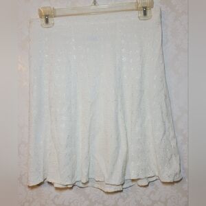 Clio White A-Line Skirt